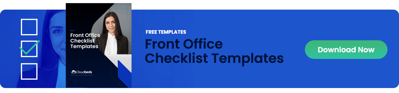 front desk checklist
