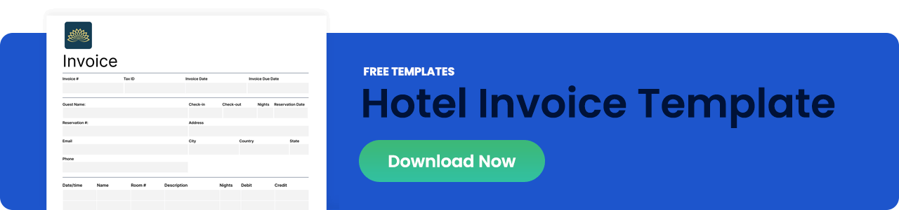 Hotel invoice template